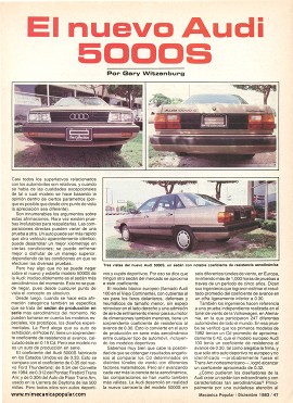 El Audi 5000S - Diciembre 1983