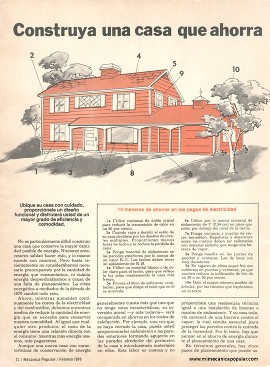 Construya una casa que ahorra energía - Febrero 1978