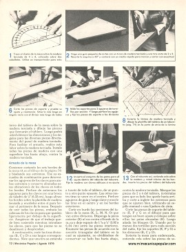 Construya sus muebles para el patio - Agosto 1979