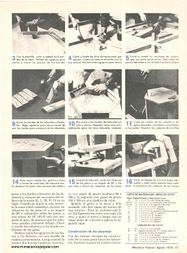 Construya sus muebles para el patio - Agosto 1979