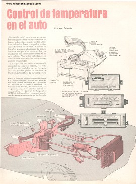 Control de temperatura en el auto - Septiembre 1979