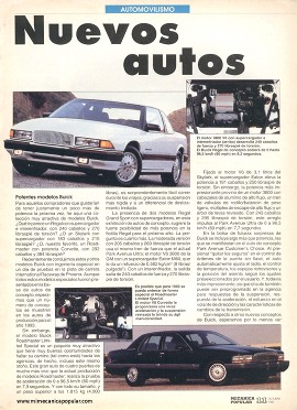 Los Nuevos Autos de Octubre 1992