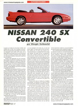 Nissan 240 SX Convertible - Junio 1994