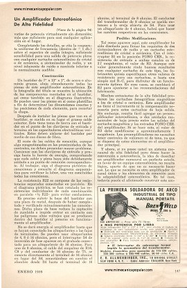 Radio, Televisión y Electrónica - Enero 1959
