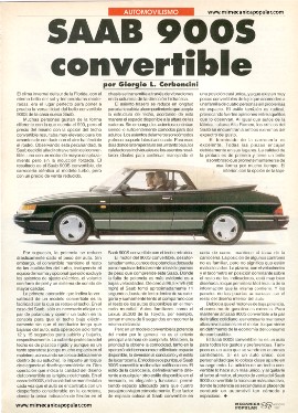 Saab 900S convertible - Agosto 1992