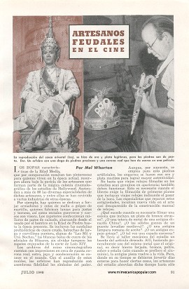 Artesanos Feudales en el Cine - Julio 1948