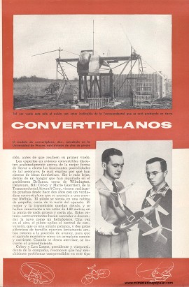 Aparición de los Convertiplanos - Agosto 1954