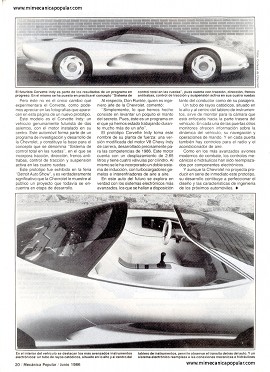Cambios futuros del Corvette - Junio 1986