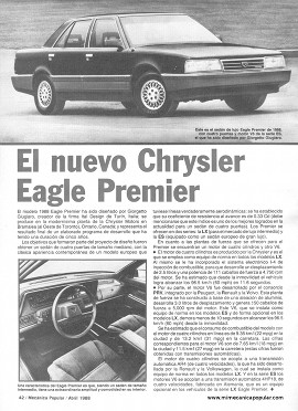 Chrysler Eagle Premier - Abril 1988