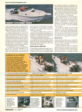 Comparativo - 5 Botes de pesca - Septiembre 1988