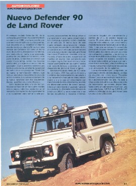 Defender 90 de Land Rover - Abril 1996
