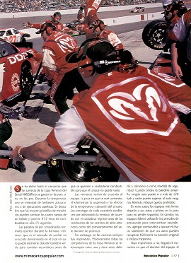 La mecánica de un alto en pits - NASCAR - Julio 2001