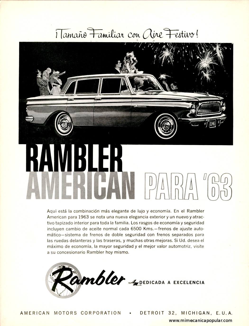 Publicidad - Rambler American para 63 - Noviembre 1962