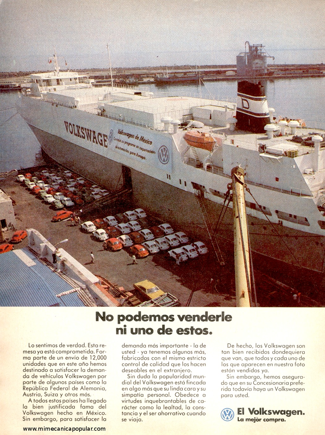 Publicidad - Volkswagen Sedán - Abril 1982