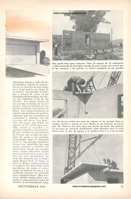 Casa de Concreto Prevaciado - Septiembre 1954