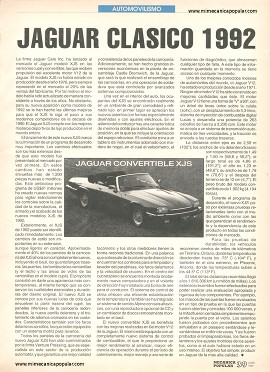 Jaguar XJS Clásico 1992 - Junio 1992