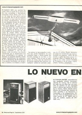 Lo Nuevo en Electrónica - Septiembre 1971