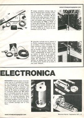 Lo Nuevo en Electrónica - Septiembre 1971