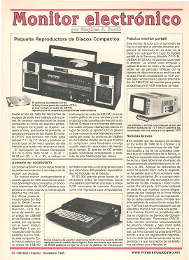 Monitor electrónico - Noviembre 1985