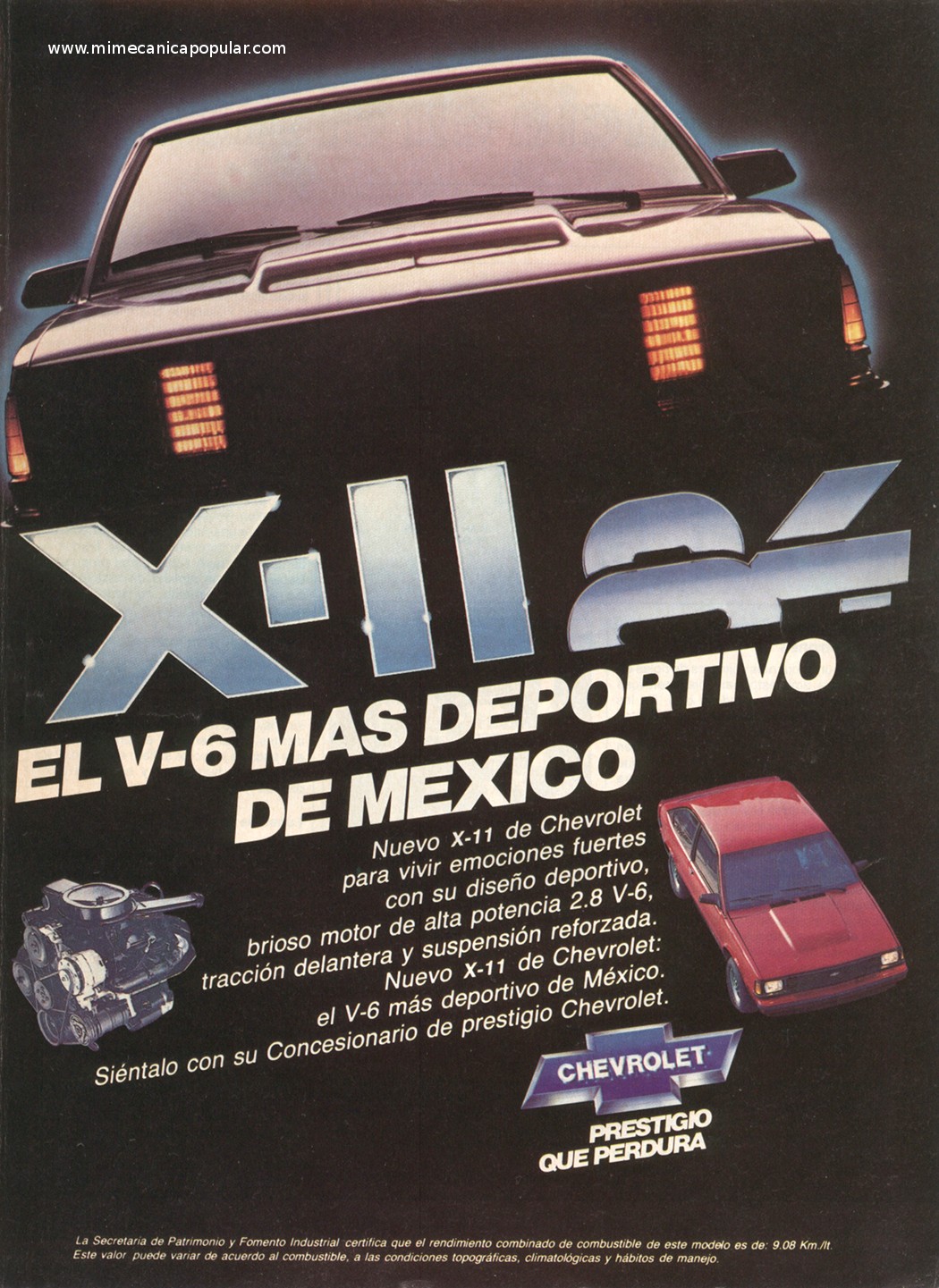 Publicidad - Chevrolet X-11 - Abril 1984