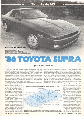 Toyota Supra - Septiembre 1986