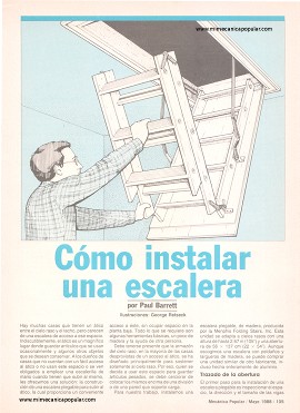 Cómo instalar una escalera al ático - Mayo 1988