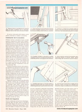 Cómo instalar una escalera al ático - Mayo 1988