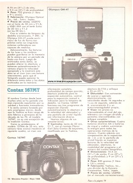 10 de las mejores cámaras fotográficas - Mayo 1988