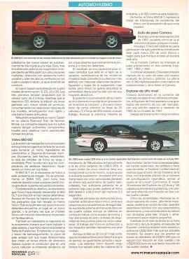 Los Nuevos Autos de Mayo 1993