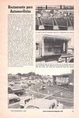 Restaurante para Automovilistas - Noviembre 1949