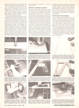 Útil silla-escalera y atril - Mayo 1988