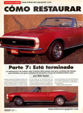 Parte 7: Está terminado - Camaro 4524 convertible 1967