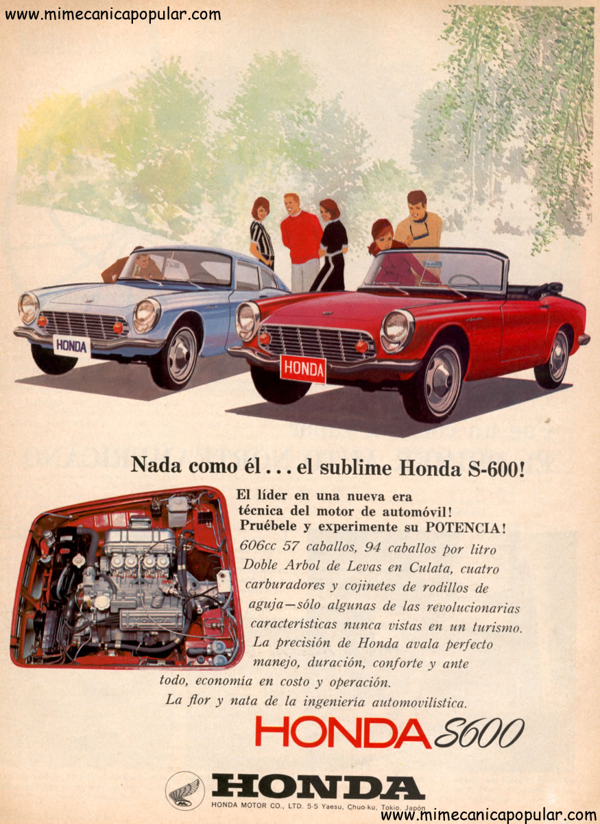 Publicidad - Honda S600 - Enero 1966