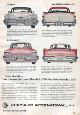 Publicidad - Chrysler International - Febrero 1959