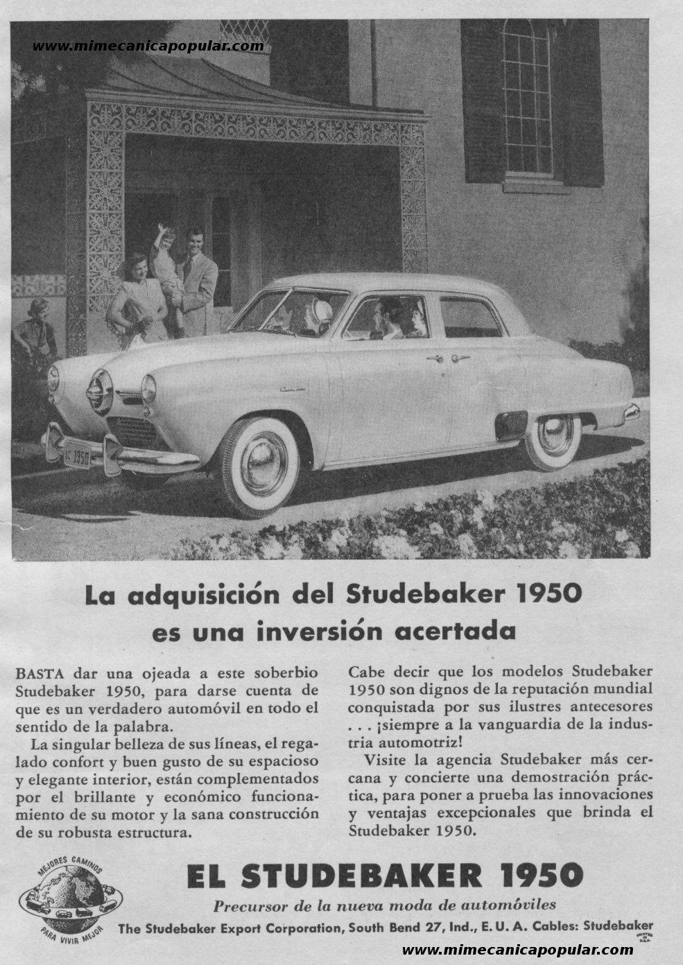 Publicidad - STUDEBAKER 1950 - Abril 1950