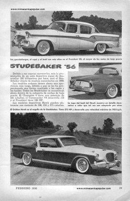 Studebaker '56 - Febrero 1956