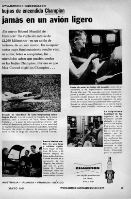 Publicidad - Bujías Champion - Mayo 1960