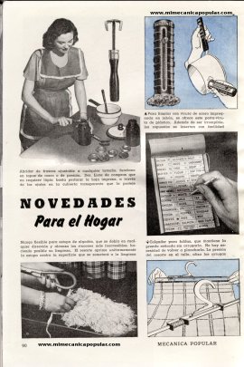 Novedades Para el Hogar - Enero 1948