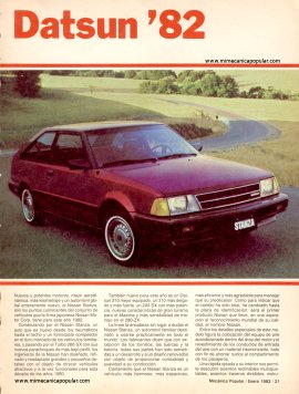 Datsun 82 - Enero 1982