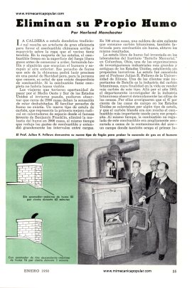 Estufas que Eliminan su Propio Humo - Enero 1950