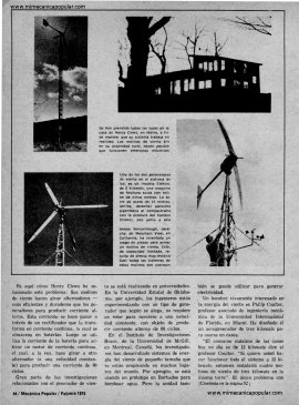 Utilizando el Viento como Energía - Febrero 1975
