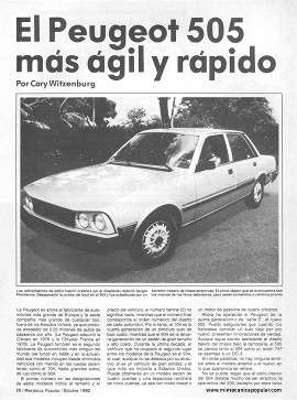 Peugeot 505 - Octubre 1980