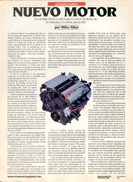 Un análisis técnico del motor V6 dohc de 24 válvulas y 3.4 litros de la GM - Noviembre 1991