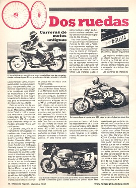 Carreras de motos antiguas - Noviembre 1987