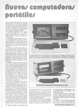 Computadoras portátiles Kaypro 2,4,10 y Robie - Septiembre 1984