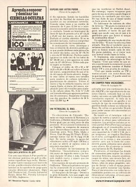 Informe de los dueños: Rabbit Diesel VW de 1978 - Junio 1979