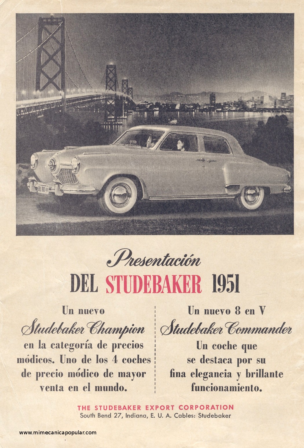 Publicidad - Studebaker 1951 - Diciembre 1950