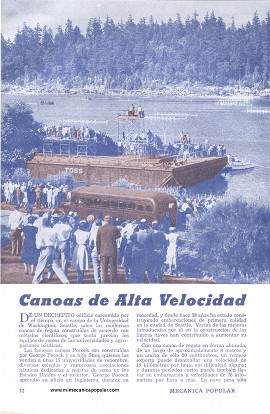 Canoas de Alta Velocidad - Agosto 1950