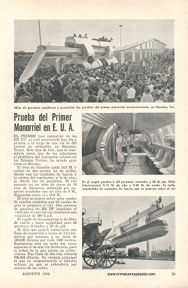 Primer Monorriel en E.U.A. - Agosto 1956
