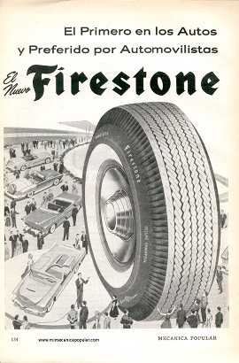 Publicidad Neumáticos Firestone - Abril 1957